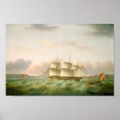 Endymion van Plymouth door Thomas Luny Poster (Voorkant)
