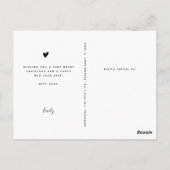 Enegant Modern 3 Photo Collage Kerstmis Briefkaart (Achterkant)