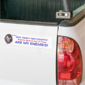 Enemies bumpersticker (Op Truck)
