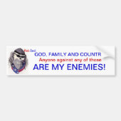 Enemies bumpersticker (Voorkant)