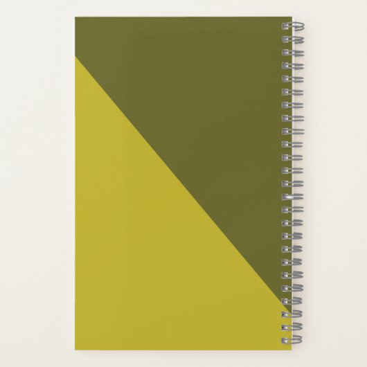 Enemies to Vanquish Funny Olive & Bright Green Notitieboek (Achterkant)