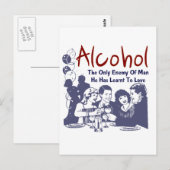 Enemy Alkohol Briefkaart (Voorkant / Achterkant)