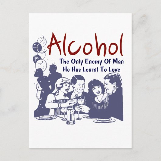 Enemy Alkohol Briefkaart (Voorkant)