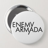Enemy Armada Black Logo Pin Ronde Button 4,0 Cm (Voorkant /achterkant)