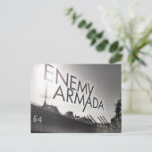 Enemy Armada Ship Logo Briefkaart (Staand voorkant)