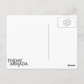Enemy Armada Ship Logo Briefkaart (Achterkant)