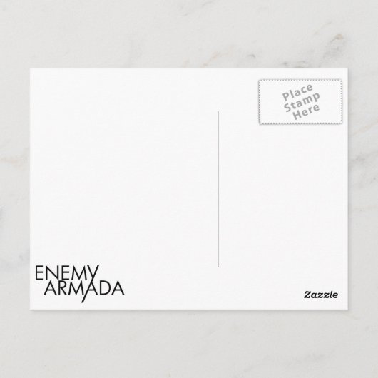 Enemy Armada Ship Logo Briefkaart (Achterkant)