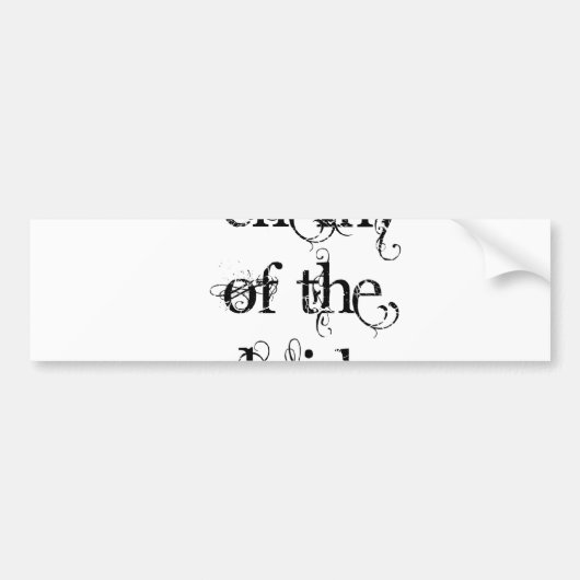 Enemy of the Bride Bumpersticker (Voorkant)