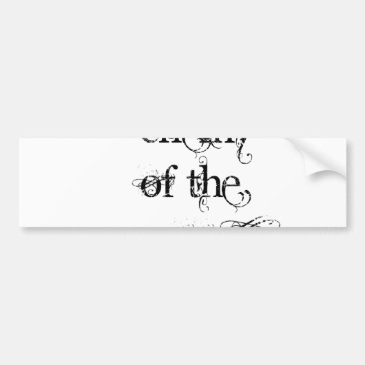 Enemy of the Groom Bumpersticker (Voorkant)