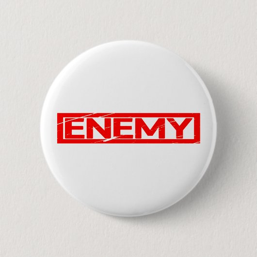 Enemy Stamp Ronde Button 5,7 Cm (Voorkant)