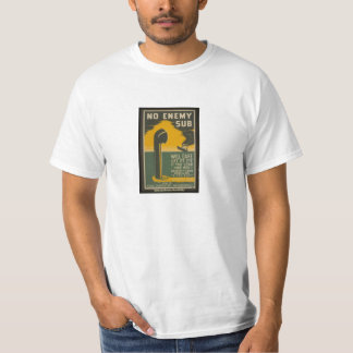 Enemy Sub,  WWII Poster Reuzenrok T-shirt