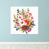 Energetic Bloom Wall Décor Sacred Geometry Art Canvas Afdruk (Insitu (Houten vloer))