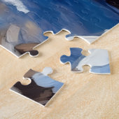 Energetic Blue Heeler Dog Winter Creek Christmas Legpuzzel (Zijkant)