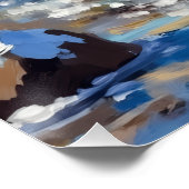 Energetic Blue Heeler Dog Winter Creek Christmas Perfect Poster (Hoek)