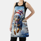 Energetic Blue Heeler Dog Winter Creek Christmas Schort (Insitu)