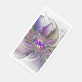 Energetic, Colorful Abstract Fractal Art Flower Servet (Hoek)