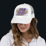 Energetic, Colorful Abstract Fractal Art Flower Trucker Pet<br><div class="desc">A multicolored powerful fantasy flower,
unique floral fractal art.
Design for your trucker hat and more.</div>