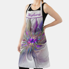 Energetic, Colorful Abstract Fractal Flower Name Schort