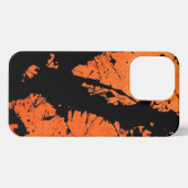 Energetic Fusion: The Orange and Black Design iPhone Hoesje (Achterkant horizontaal)