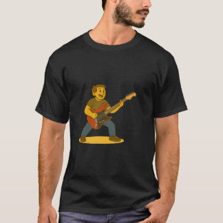 Energetic man playing guitar t-shirt