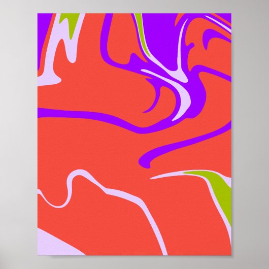 Energetic Modern Color Movement Poster (Voorkant)