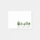 Energetic Owls Post-it® Notes (Voorkant)