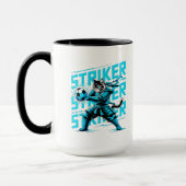 Energetic Soccer Cat Coffee Mug Mok (Links)