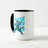Energetic Soccer Cat Coffee Mug Mok (Voorkant links)