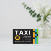 Energetic Transport Routes Taxi Drive Visitekaartje (Staand voorkant)
