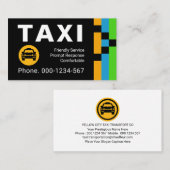 Energetic Transport Routes Taxi Drive Visitekaartje (Voorkant / Achterkant)