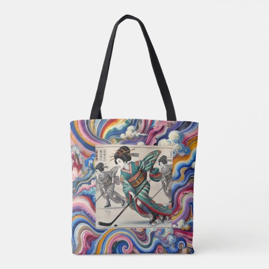 Energetic Ukiyo-e Tote Bag (Achterkant)