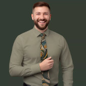 Energetic Wave Pattern Stropdas