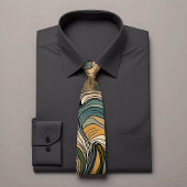 Energetic Wave Pattern Stropdas