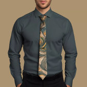 Energetic Wave Pattern Stropdas