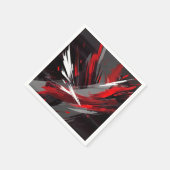 Energetisch Abstract rood en grijs vet Servet (Hoek)