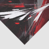 Energetisch Abstract rood en grijs vet Tissuepapier (Detail)