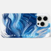 Energetisch blauw voor sportliefhebbers Case-Mate iPhone case (Achterkant (horizontaal))