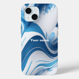 Energetisch blauw voor sportliefhebbers iPhone 15 case
