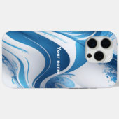 Energetisch blauw voor sportliefhebbers Case-Mate iPhone case (Achterkant (horizontaal))