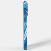 Energetisch blauw voor sportliefhebbers Case-Mate iPhone case (Achterkant / Rechts)