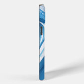 Energetisch blauw voor sportliefhebbers Case-Mate iPhone case (Achterkant / Rechts)