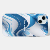 Energetisch blauw voor sportliefhebbers Case-Mate iPhone case (Achterkant (horizontaal))