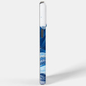 Energetisch blauw voor sportliefhebbers Case-Mate iPhone case (Achterkant / Rechts)