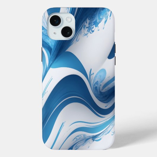 Energetisch blauw voor sportliefhebbers Case-Mate iPhone case (Achterkant)