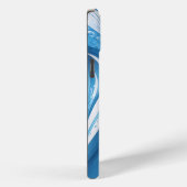 Energetisch blauw voor sportliefhebbers Case-Mate iPhone case (Achterkant / Rechts)