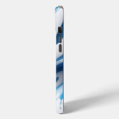 Energetisch blauw voor sportliefhebbers Case-Mate iPhone case (Achterkant / Links)