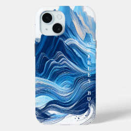 Energetisch blauw voor sportliefhebbers iPhone 15 case