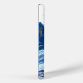 Energetisch blauw voor sportliefhebbers Case-Mate iPhone case (Achterkant / Rechts)