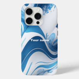 Energetisch blauw voor sportliefhebbers iPhone 15 pro case