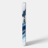 Energetisch blauw voor sportliefhebbers Case-Mate iPhone case (Achterkant / Links)